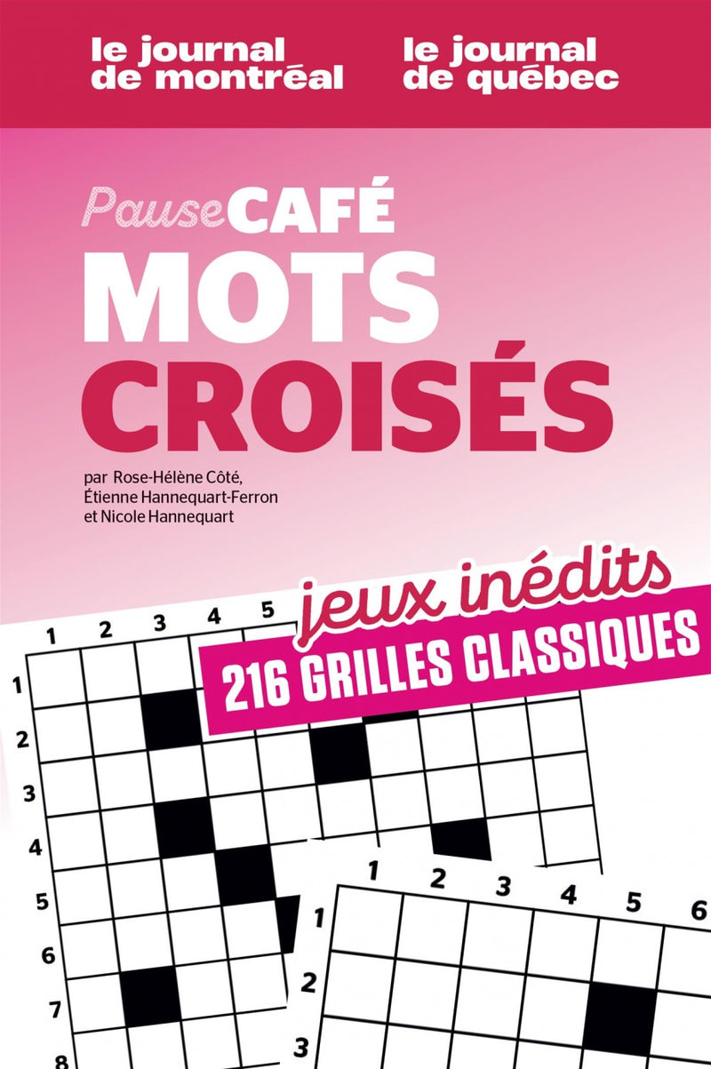 PAUSE-CAFE MOTS CROISES