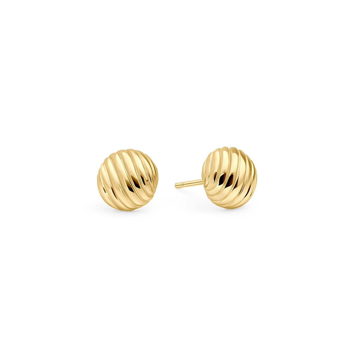 BOUCLES D'OREILLES FIXES ACIER INOXYDABLE DORE SIMONE