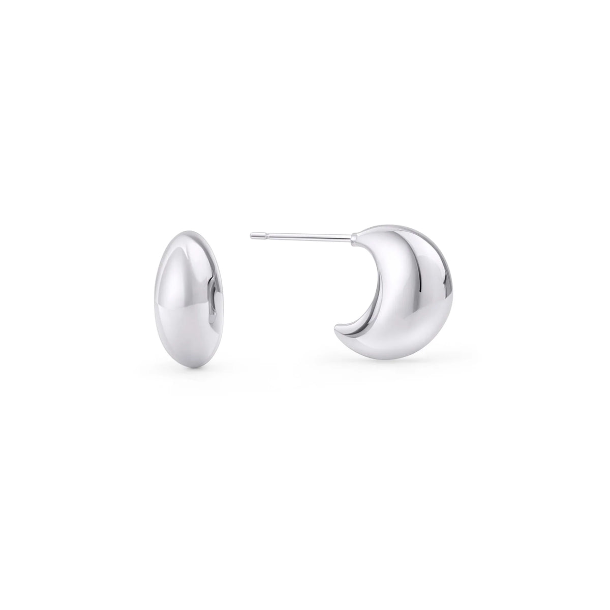 BOUCLES D'OREILLES CREOLES ACIER INOXYDABLE ALLY