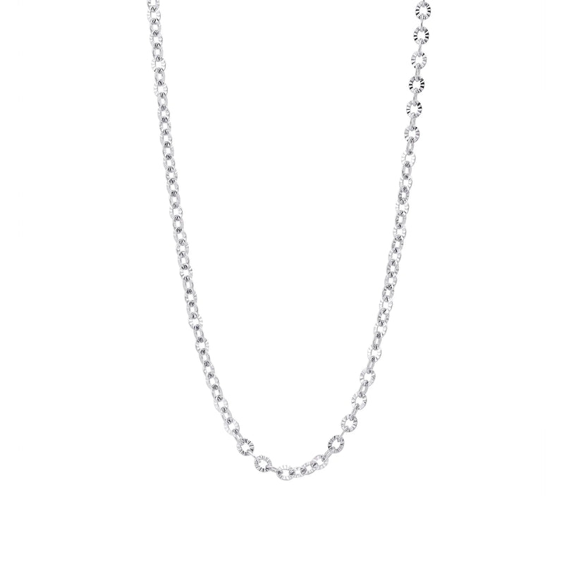COLLIER CHAINE A MAILLES EN ACIER INOXYDABLE ALICE MIA BIJOUX