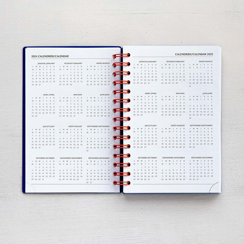 AGENDA ANNUEL 2025 EURO BLEU - CALENDRIER