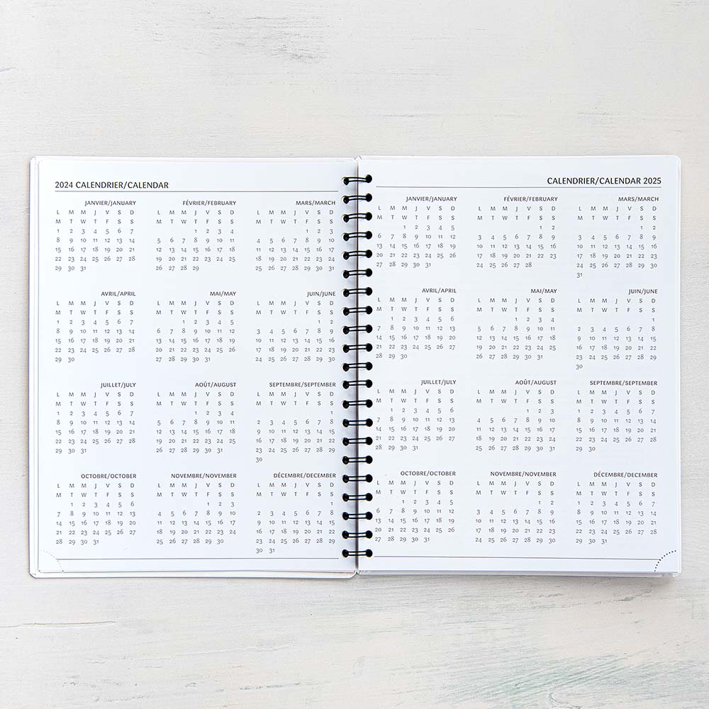 AGENDA ANNUEL 2025 GARBO OURS - CALENDRIER ANNUEL