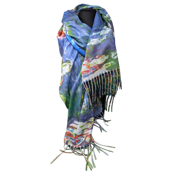 FOULARD IMPRIME DEUX COTES MONET