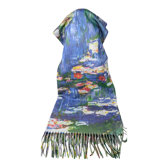 FOULARD IMPRIME DEUX COTES MONET