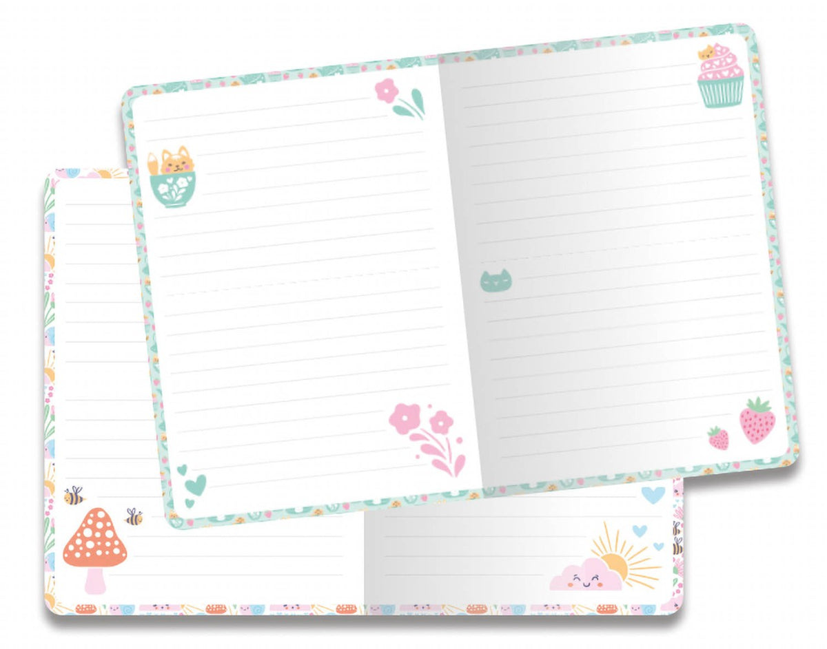 MON COFFRET DE PAPETERIE KAWAII : PAGES AVEC DIFFÉRENTS DESSINS