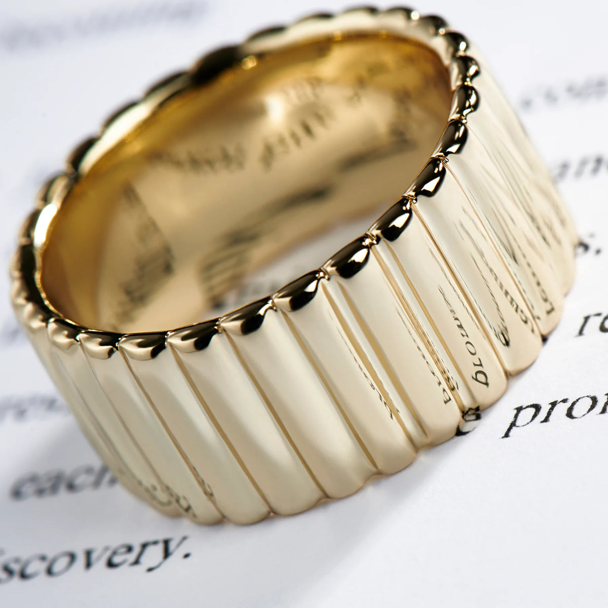 BAGUE EN ACIER INOXYDABLE DORE CHRISTINE MIA BIJOUX