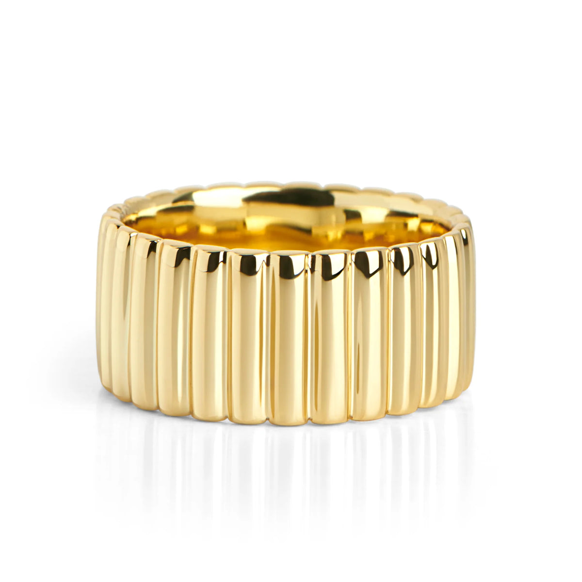 BAGUE EN ACIER INOXYDABLE DORE CHRISTINE MIA BIJOUX
