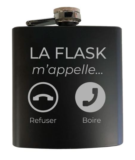 FLASQUE "LA FLASK M'APPELLE" | LA MAISON DU BAR