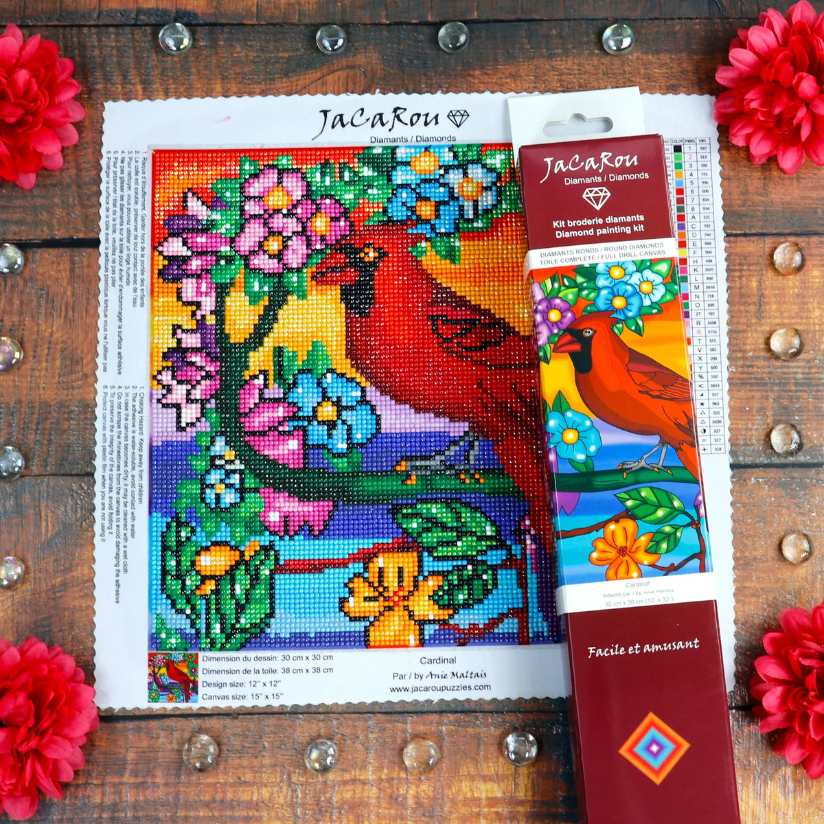 BRODERIE DE DIAMANTS : CARDINAL | JACAROU