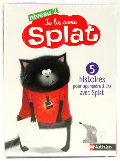 JE LIS AVEC SPLAT NIVEAU 2 (COFFRET 5 VOLUMES)