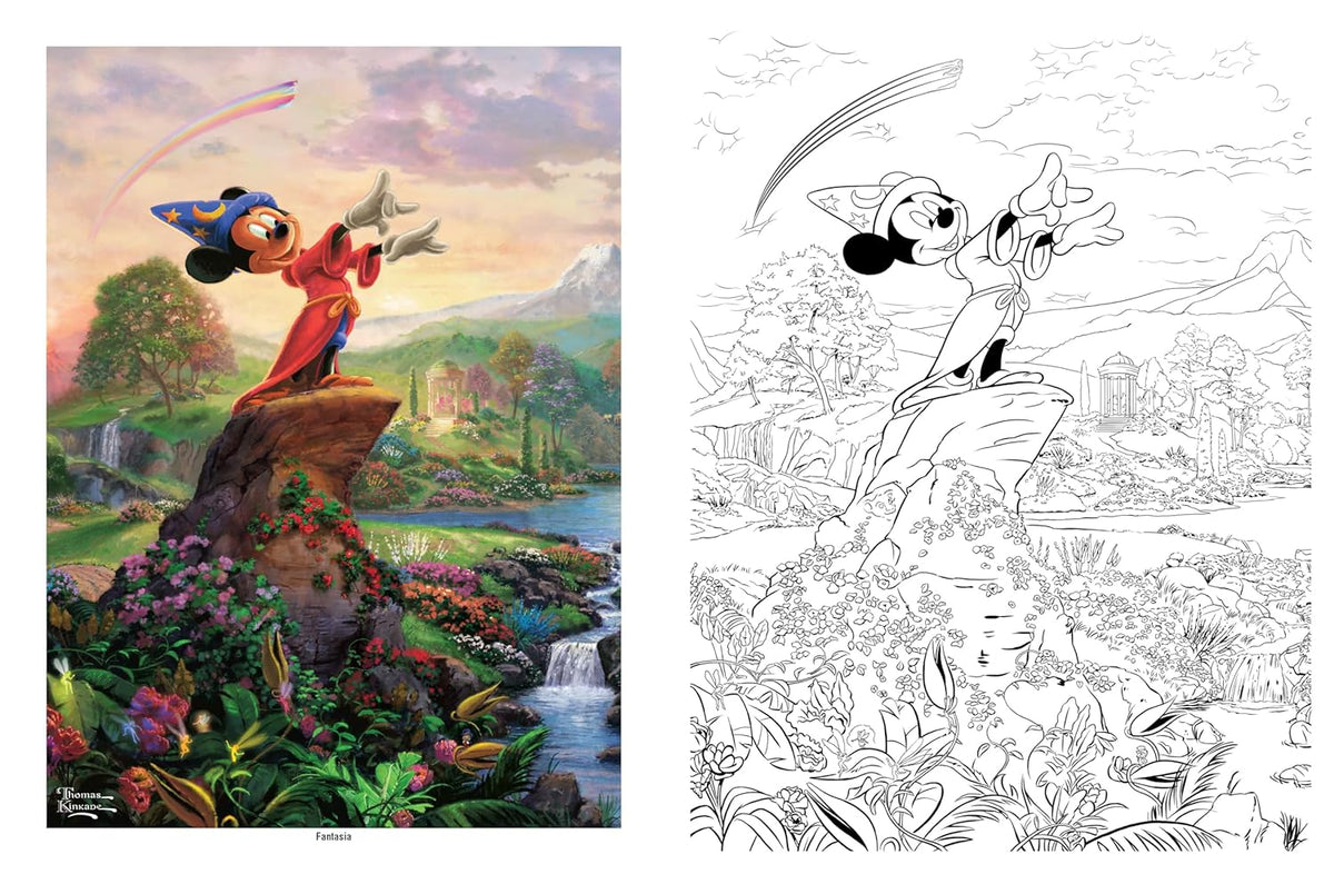 DISNEY DREAM COLLECTION LIVRE DE COLORIAGE | THOMAS KINKADE STUDIOS
