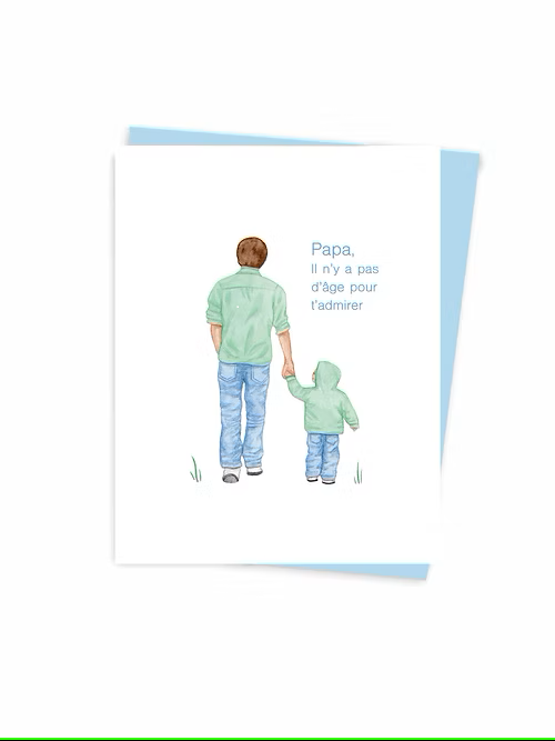 CARTE DE SOUHAITS PAPA
