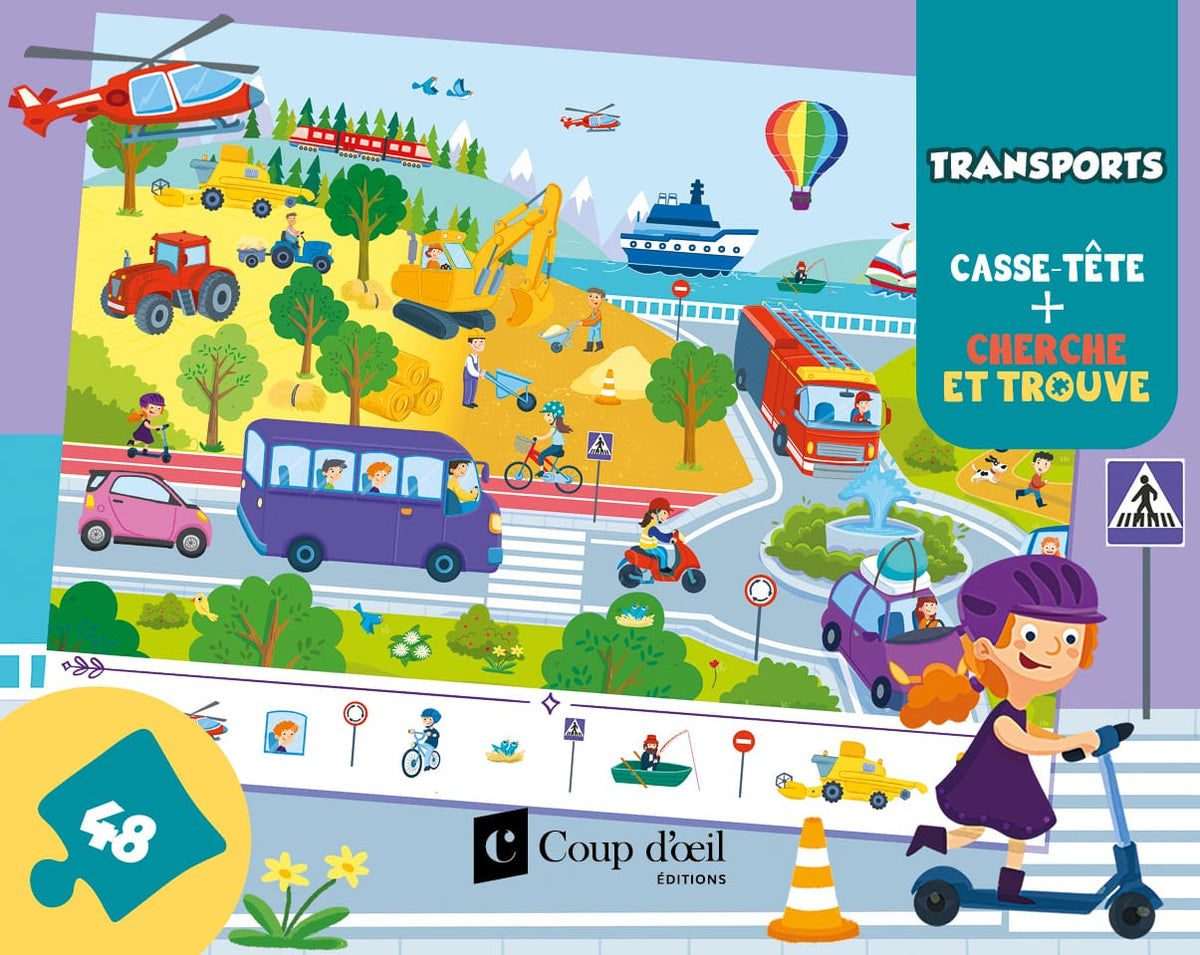 CASSE-TETE CHERCHE ET TROUVE TRANSPORT