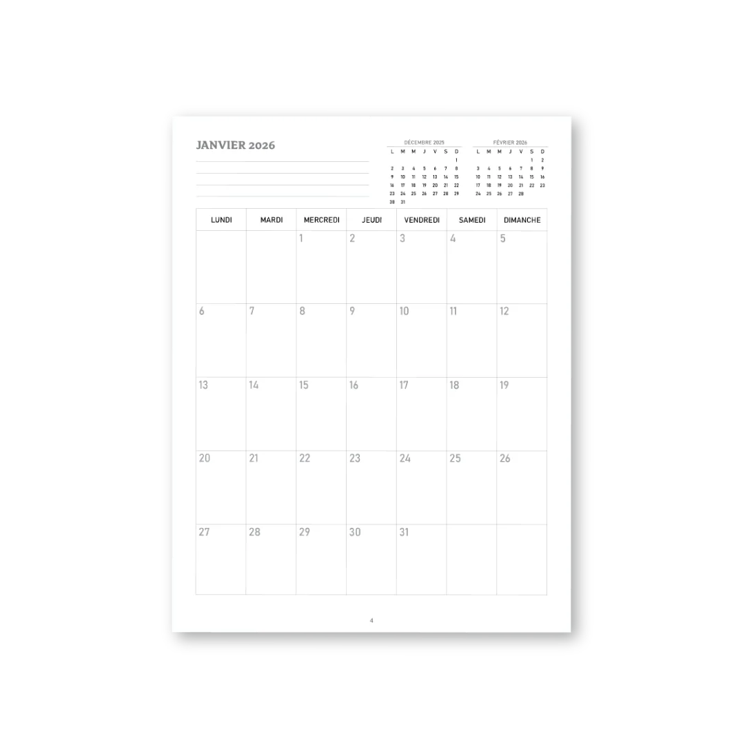 AGENDA HARMONIE 2026