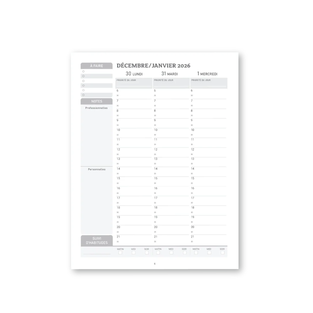 AGENDA HARMONIE 2026