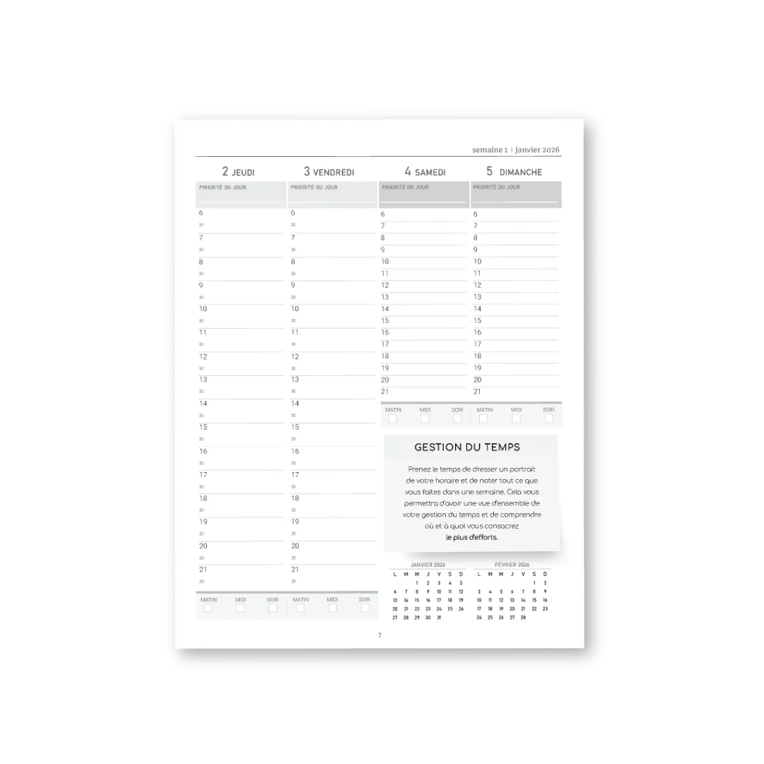 AGENDA HARMONIE 2026