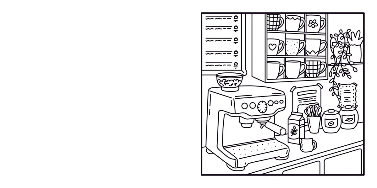 MOMENTS COLORIAGE  COZY CAFE