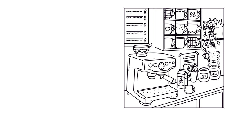 MOMENTS COLORIAGE  COZY CAFE