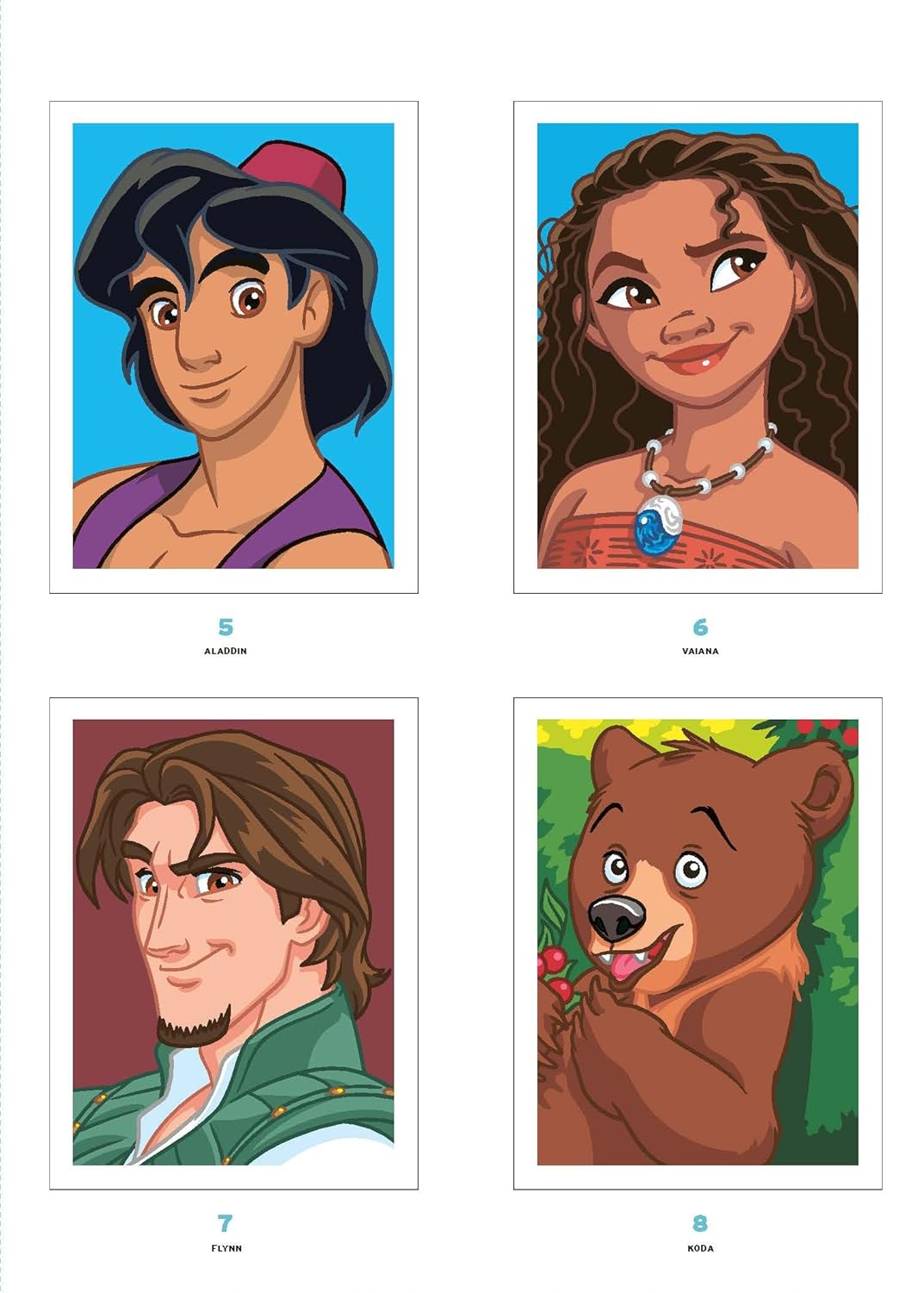 Coloriages mystères Disney - Grands classiques Spécial Portraits