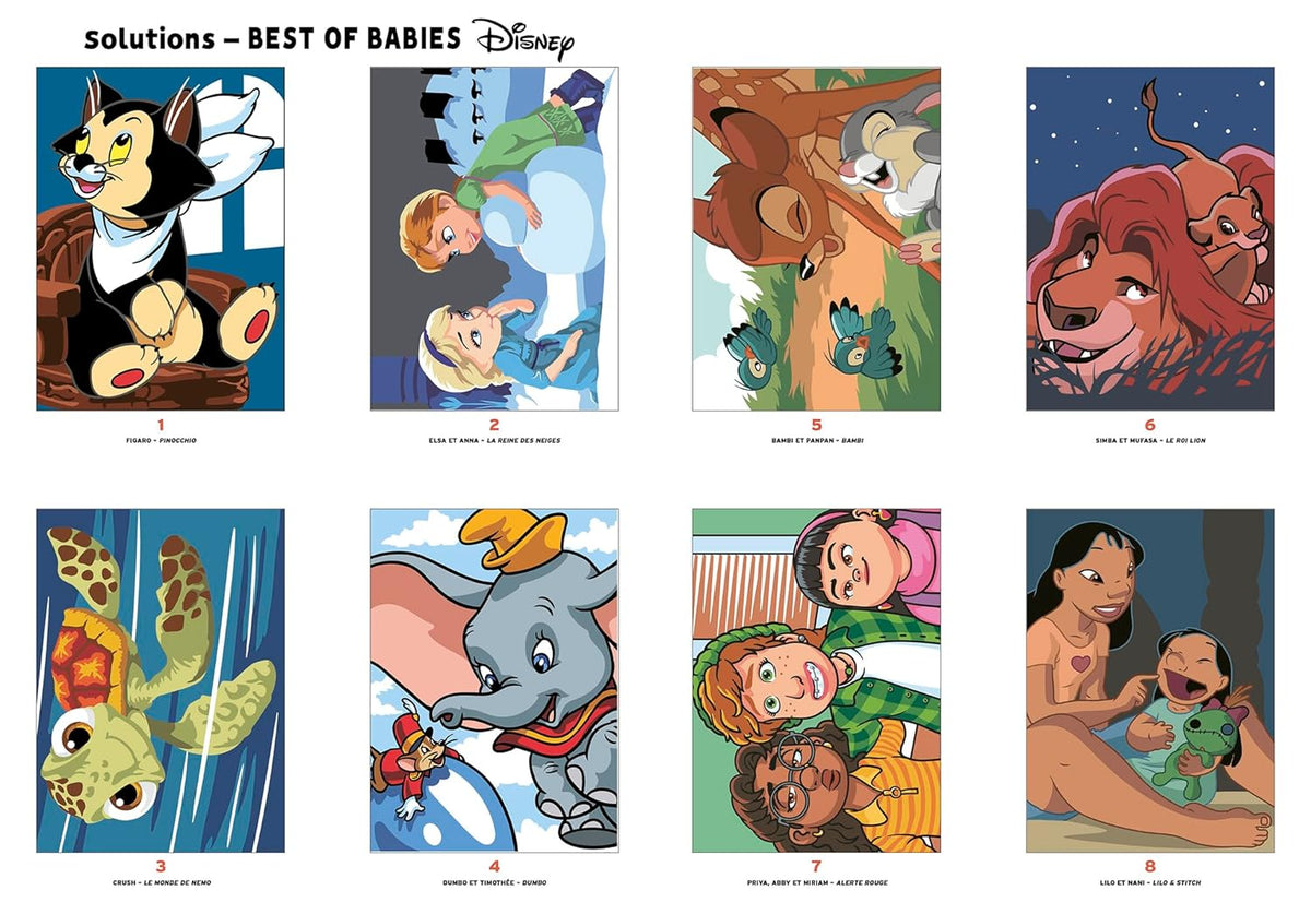 Coloriages mystères Disney - Best of babies