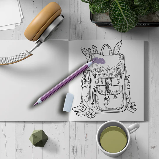 CAHIER A COLORIER POUR ADULTE - COLORIER ET RELAXER