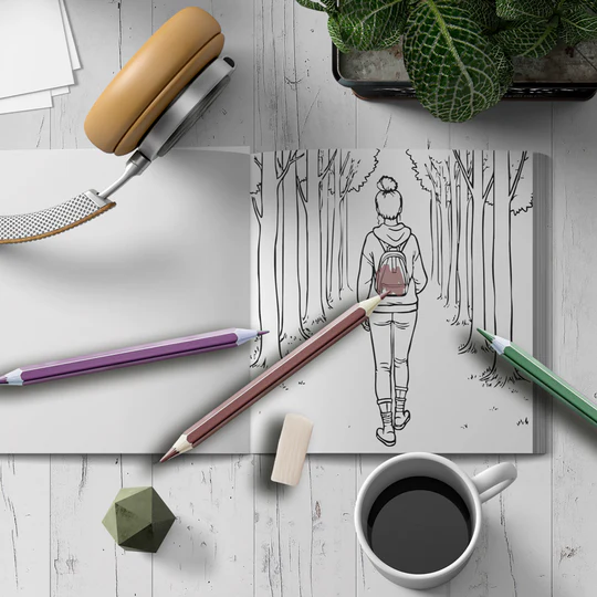 CAHIER A COLORIER POUR ADULTE - COLORIER ET RELAXER