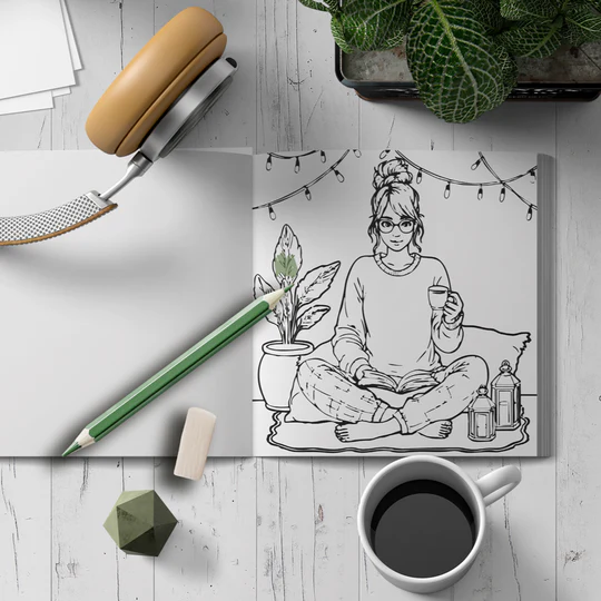 CAHIER A COLORIER POUR ADULTE - COLORIER ET RELAXER