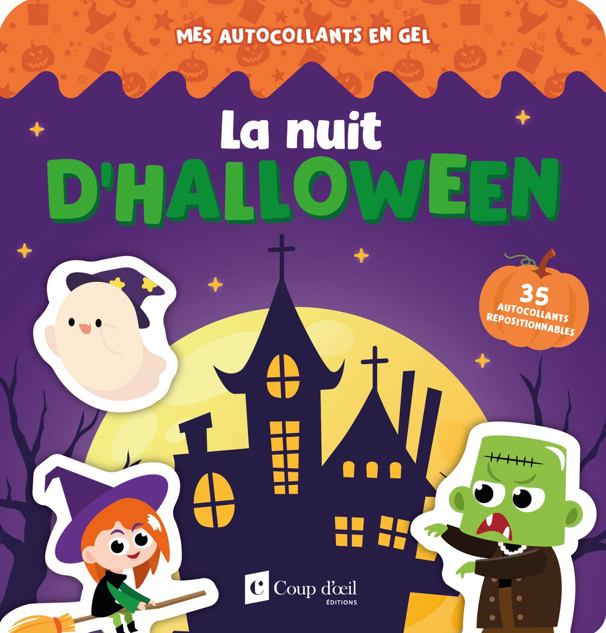 NUIT D'HALLOWEEN AUTOCOLLANTS