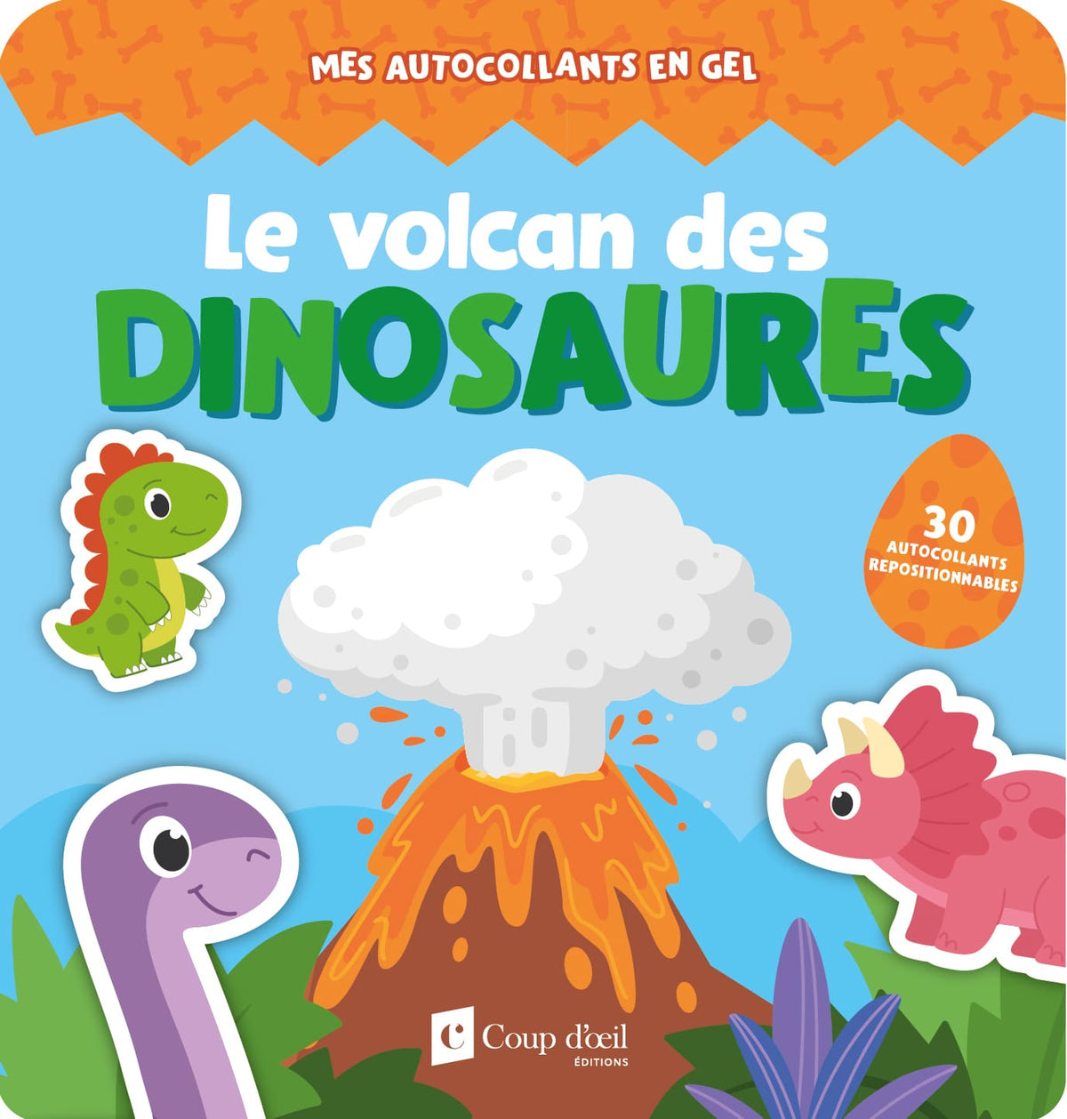 VOLCANT DES DINOSAURES - AUTOCOLLANTS