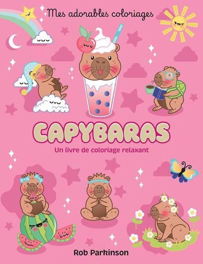 MES ADORABLES COLORIAGES : CAPYBARAS