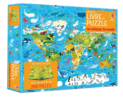 ANIMAUX DU MONDE (COFFRET LIVRE ET PUZZLES DES 7 ANS)