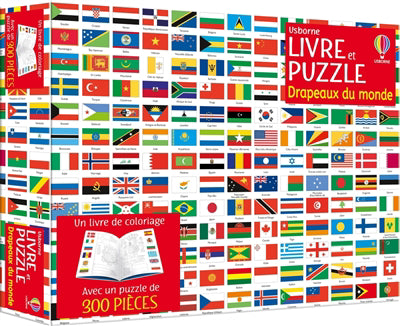 DRAPEAUX DU MONDE - COFFRET LIVRE ET PUZZLE