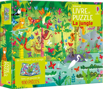 JUNGLE - COFFRETS LIVRE ET PUZZLE - DES 5 ANS