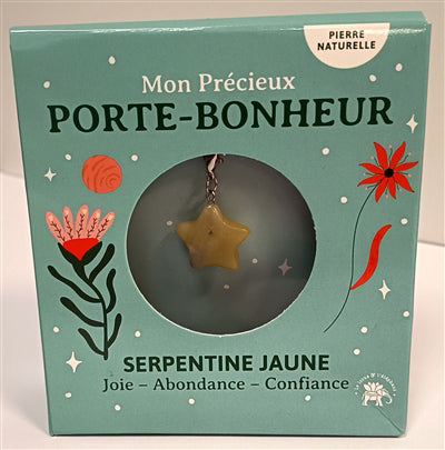 PRECIEUX PORTE-BONHEUR -SERPENTINE JAUNE