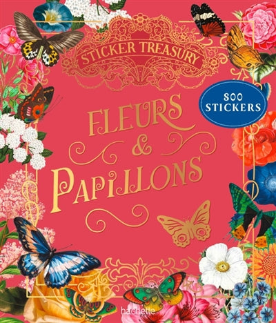 FLEURS ET PAPILLONS -STICKER TREASURY