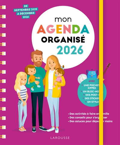 AGENDA FAMILLE ORGANISEE 2026