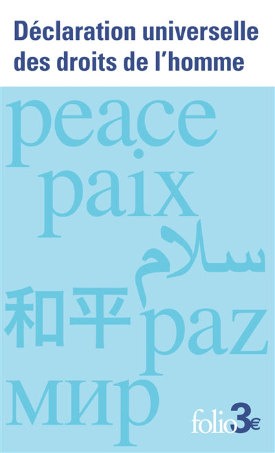 DECLARATION UNIVERSELLE DES DROITS DE L'HOMME
