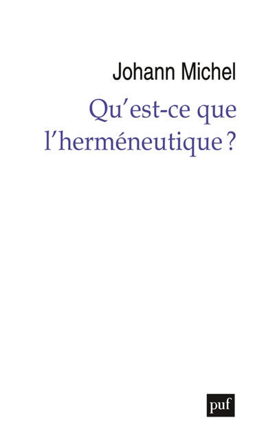 Qu'est-ce que l'herméneutique?