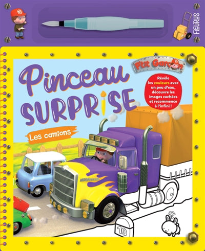 PINCEAU SURPRISE P'TIT GARCON  LES CAMIONS