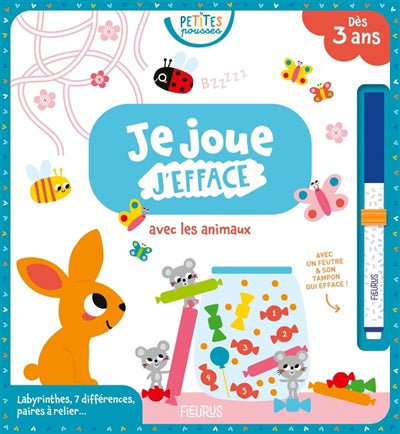 JE JOUE, J'EFFACE  AVEC LES ANIMAUX