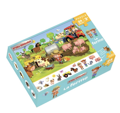 PUZZLE P'TITS VEHICULES  LA FERME