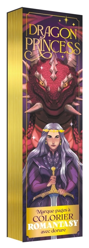 DRAGON PRINCESS  MARQUE-PAGES A COLORIER ROMANTASY