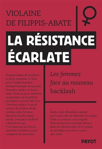 RESISTANCE ECARLATE - LES FEMMES FACE AU DECLIN DE LEURS DROIT
