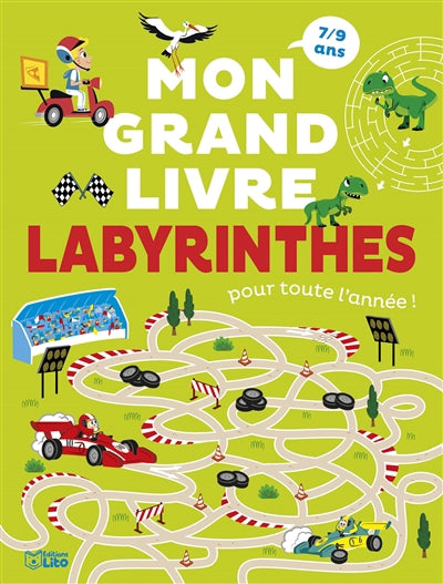 MON GRAND LIVRE LABYRINTHES POUR TOUTE L'ANNEE ! 7-9 ANS
