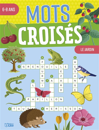 JARDIN LE  MOTS CROISES 6-8 ANS