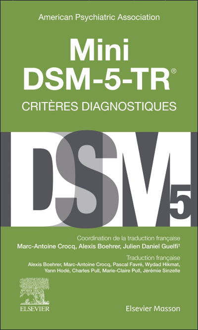 Mini DSM-5-TR, critères diagnostiques