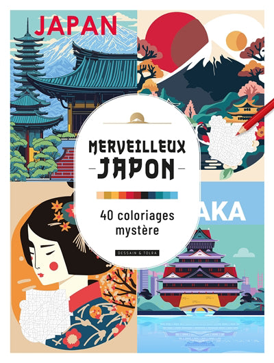 MERVEILLEUX JAPON -40 COLORIAGES MYSTERE