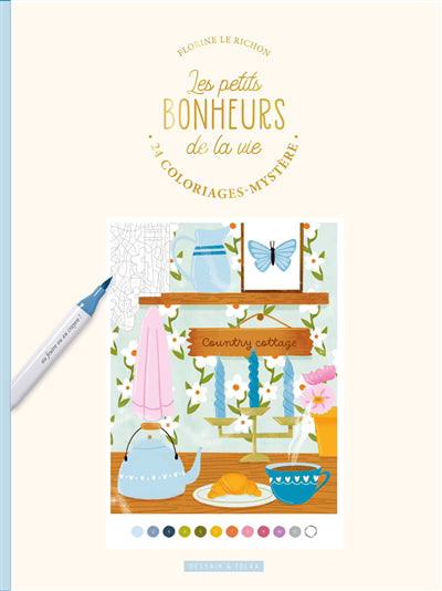 PETITS BONHEURS DE LA VIE -24 COLORIAGES