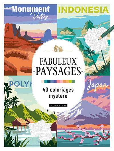 FABULEUX PAYSAGES -40 COLORIAGES MYST.