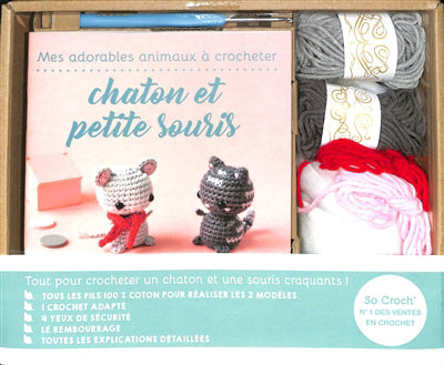 MES ADORABLES ANIMAUX A CROCHETER  CHATON ET PETITE SOURIS